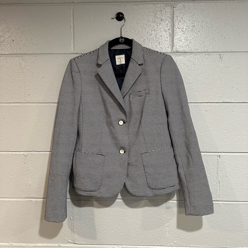 GAP The Academy Blazer • Navy & White Stripes • Button Details